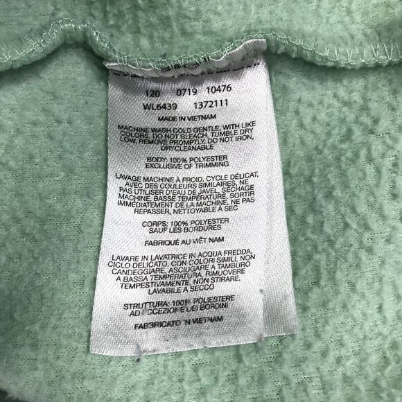 COLUMBIA Fleece Full Zip Jacket Women L Mint Green Outdoor Travel Athletic Basic - Picture 9 of 12